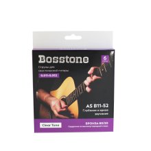 Bosstone AS B11-52 Струны для акустической гитары бронза 80/20 в вакуумной упаковке