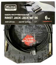 Xline Cables RINST JACK-JACK 90° 06 Кабель инструментальный 6 м